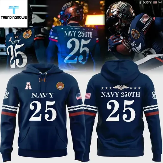 Navy-Midshipmen 250Th Anniversary Edition 3D Hoodie Unisex