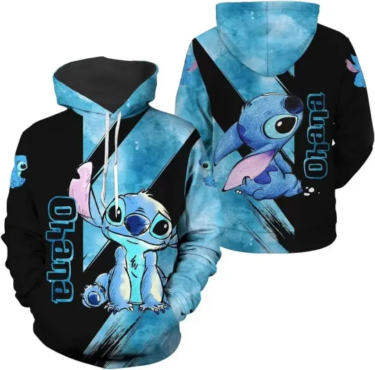 Discover Disney Stitch 3D Hoodie for Adults and Kids