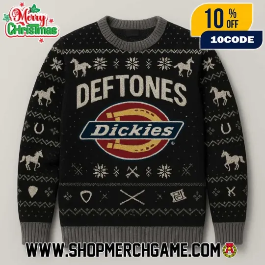 Discover Deftone x Dickie Logo Ugly Sweater Christmas