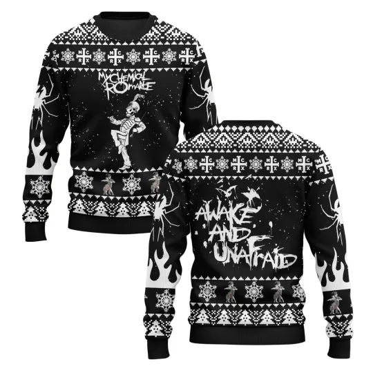 My Chemical Romance Awake And Unafraid Ugly Christmas Sweater