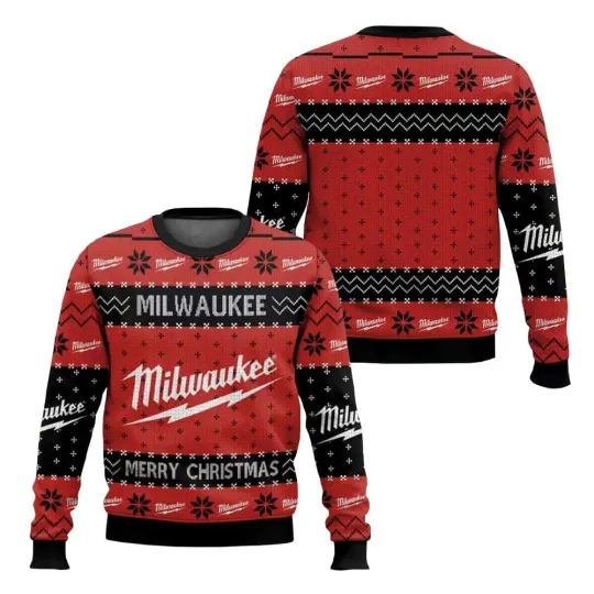 Discover Power Tools Milwauke Merry Christmas Ugly Sweater