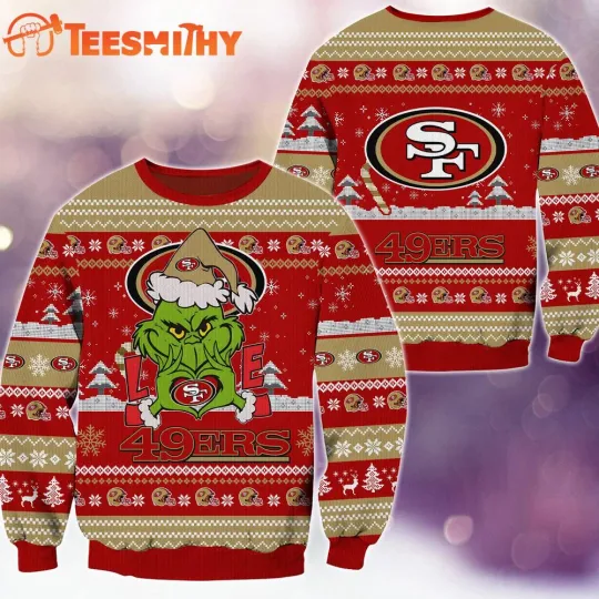 Discover SanFrancisco 49er football funny character Football Limited Ugly Christmas Sweater