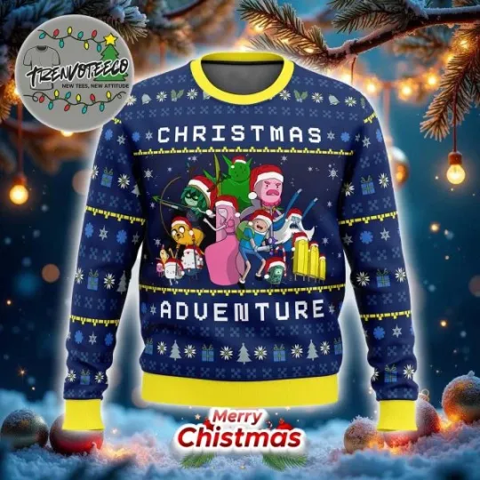 Adventure Time Christmas Quest Ugly Christmas Sweater