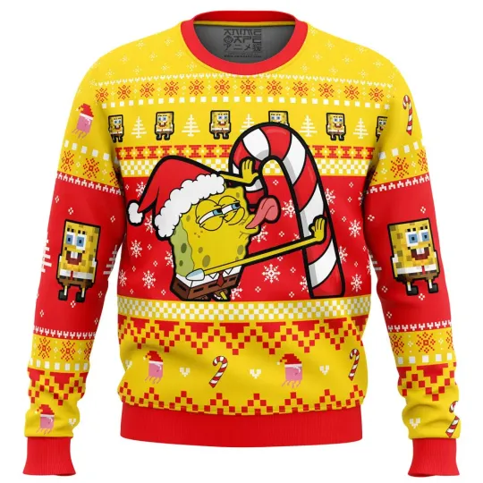 Discover SpongeBo Squarepants Ugly Christmas Sweater