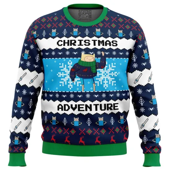 Finn Christmas Adventure Time Ugly Christmas Sweater