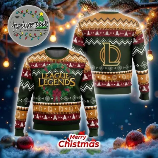 League Of Legends Game On Best Gilf For Fans Ugly Christmas Sweater