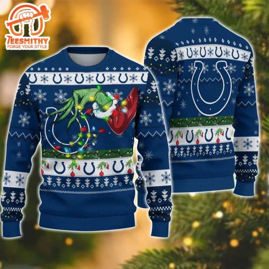 Discover Indianapolis Colt funny character Christmas Ugly Sweater For Fans Xmas Gift