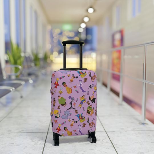 Discover Disney Inspired Luggage Cover, Minnie, Daisy, Travel Accessories, Kids Luggage Cover, Ladies Luggage Cover, Suitcase Cover, Emperor Groove