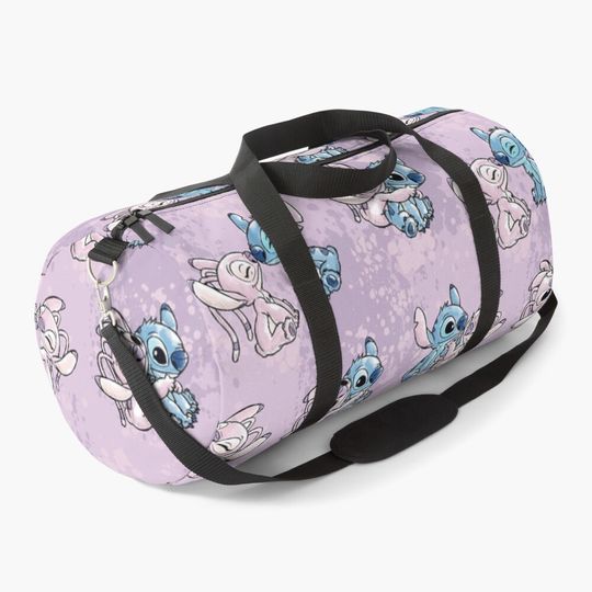 Lilo & Stitch Angel Watercolor  Duffle Bag