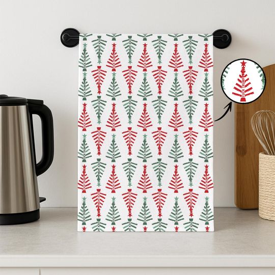 Discover Subtle F*ck Trump Christmas Tree Hand Towel, Christmas Home Decor, Kitchen Towel with Trump, Anti Trump Towel, Trump Hand Towel, Xmas Gift