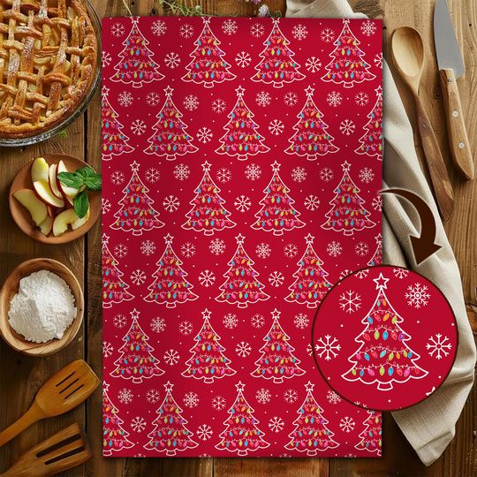 Discover Subtle F*ck Trump Xmas Light Hand Towel ,Christmas Lights Kitchen Towel,Anti Trump Tea Towel,Bathroom Towel Set, FDT Maga, Xmas Home Decor