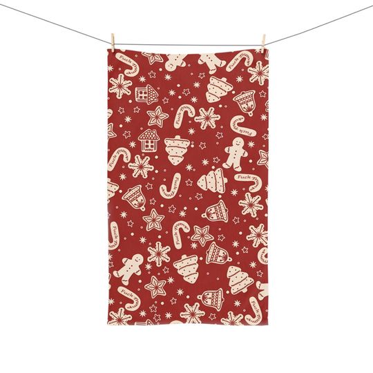 Discover Subtle F*ck Trump Candy Canes Hand Towel, Political Home Decor, Christmas Kitchen Towel, Funny Liberal Gift, Subtle Anti-Trump, FDT Towel