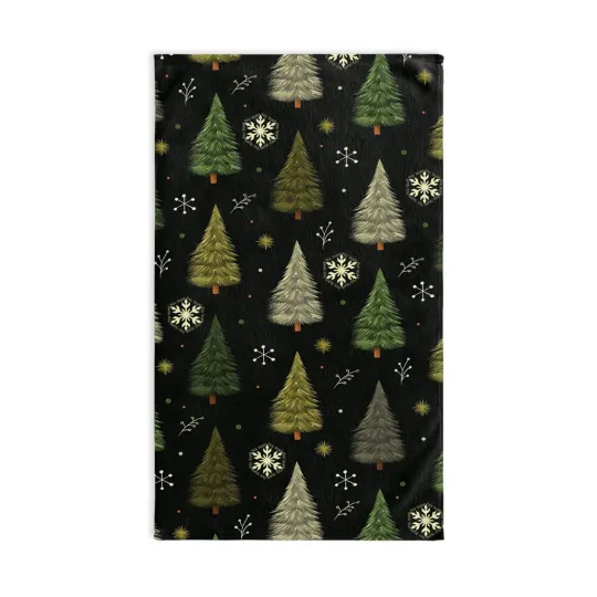 Discover Copy of Subtle Anti-Trump Christmas Lights Hand Towel, Kitchen Christmas Towel