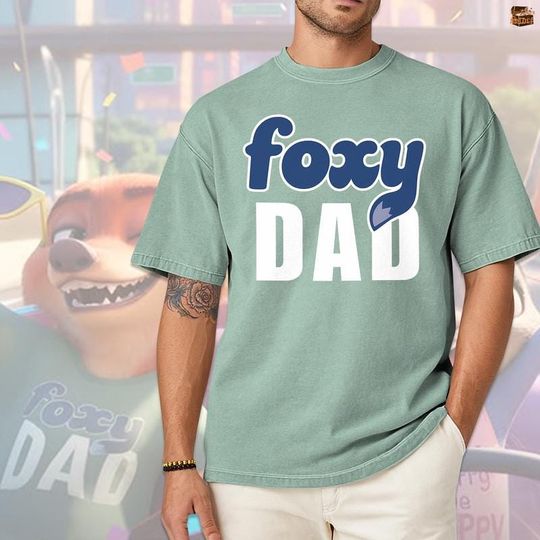Discover Comfort Colors Foxy Dad Shirt, Nick Wilde Shirt, Disneyland Zootopia 2 Tee, Walt Disneyworld Tee, Nick And Judy Shirt, Disneyland Dad Gift