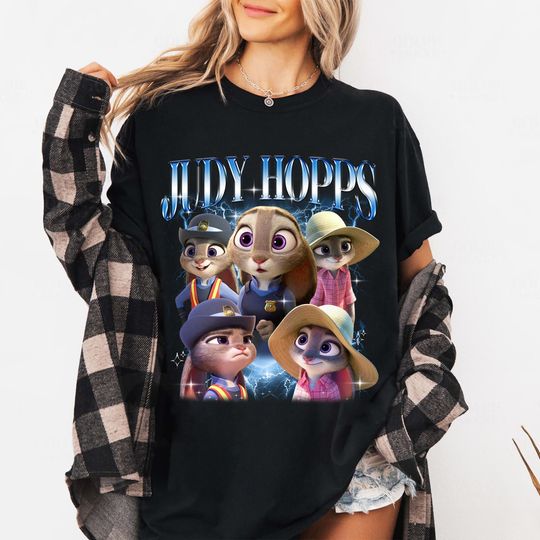 Discover Disney Zootopia Judy Hopps Shirt, Nick Wilde and Judy Hopps T-shirt, Zootopia 2 2025, Disneyland Family Trip 2025