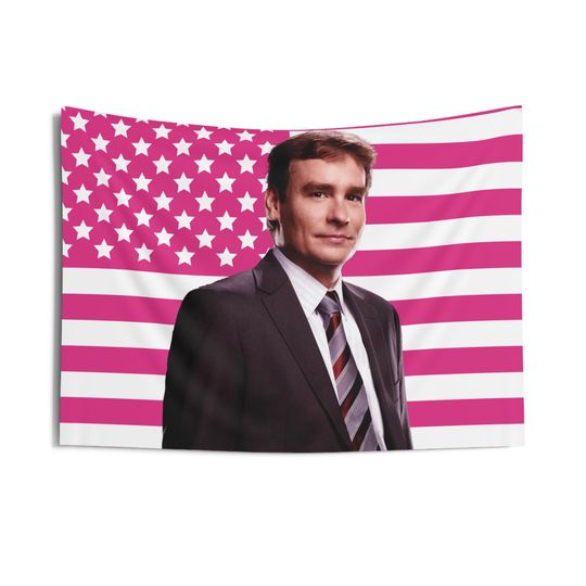 Robert Sean Leonard as James Wilson Indoor Wall Tapestries, House MD Pink Flag