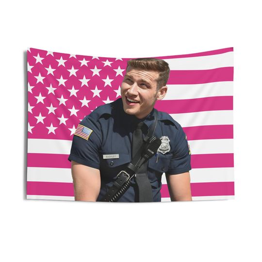 Discover Evan Buckley Indoor Wall Tapestries, Evan Buckley Pink Flag