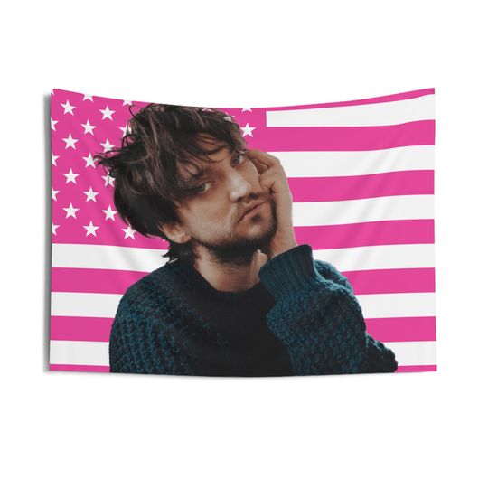 Discover Richard Harmon Indoor Wall Tapestries, Richard Harmon Pink Flag