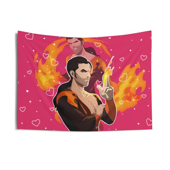 Discover Flambea Pink Heart Flag, Flambea Indoor Wall Tapestries, Flambea Dispatch Pink Flag