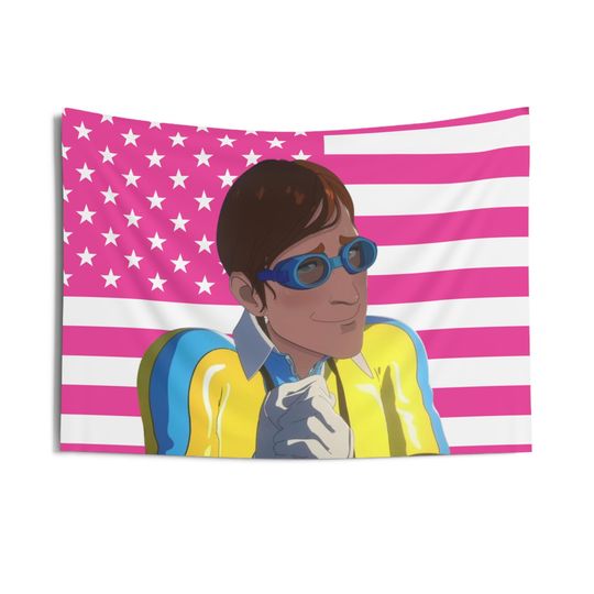 Adorable Waterboy Flag, Waterboy Indoor Wall Tapestries, Waterboy Dispatch Pink Flag