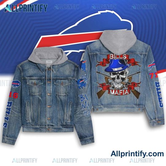 Buffalo Bills Mafia Hooded Denim Jacket