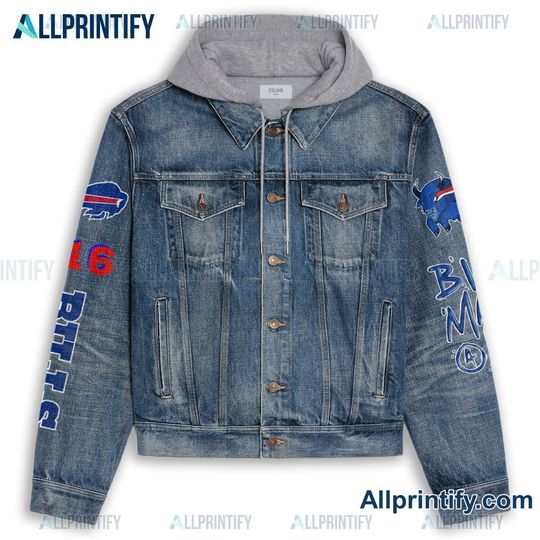 Buffalo Bills Mafia Hooded Denim Jacket