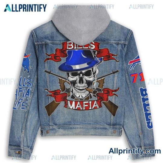 Buffalo Bills Mafia Hooded Denim Jacket
