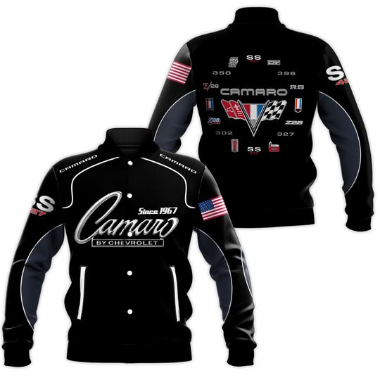 Camaro Racing NAS.CAR Driver Inspried Bomber Jacket for Men & Women