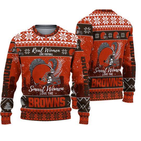 Cleveland Browns Real Women Love Football Ugly Christmas Sweater