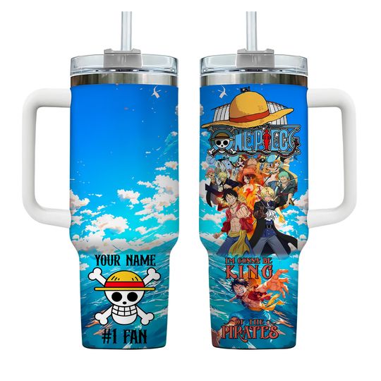 Custom One Piece King Of The Pirates 40 oz Tumbler Cup