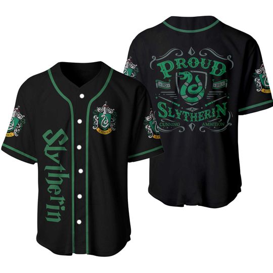 YC Harry Potter Slytherin Baseball Jersey