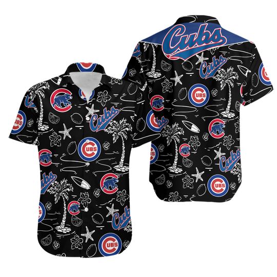 Chicago Cubs Paradise Nights Hawaiian Shirt
