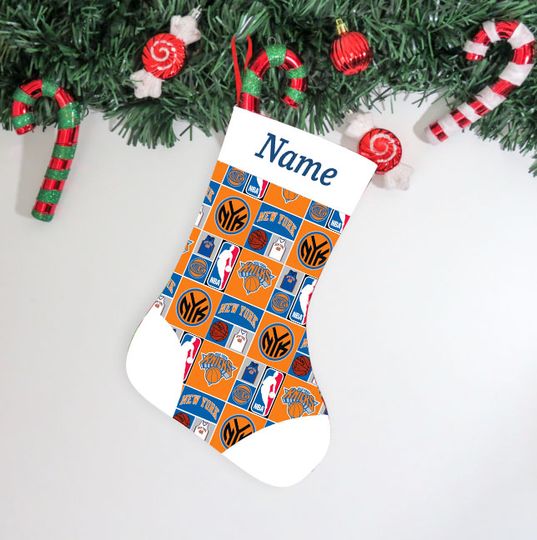 Personalized NY New York Basketball Christmas Stocking