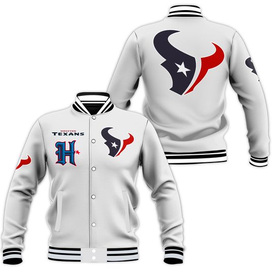 Womens football Houston Texxan Retro Classics Jacket Eggshell/Black, Not Leather, Not Satin, Gift For Fans