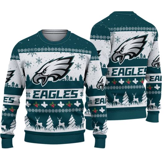 Philadelphia Eagle  Snow Ugly Christmas Sweater