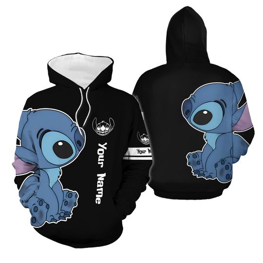 Personalized Stitch Disney 3D Hoodie