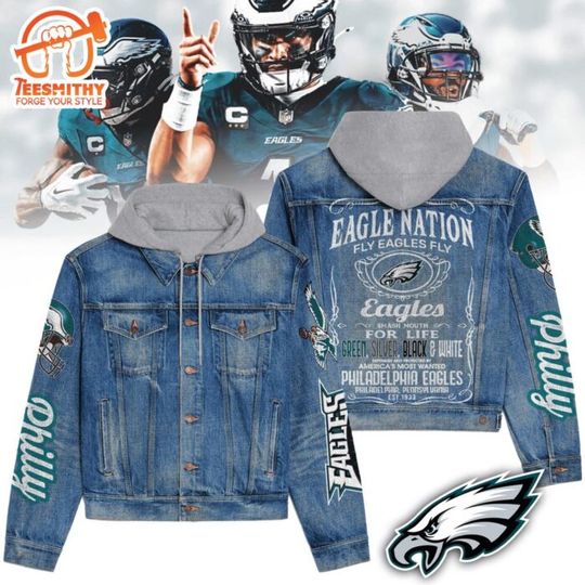 Philadelphia Eagles Hooded Denim Jacket for True Supporters