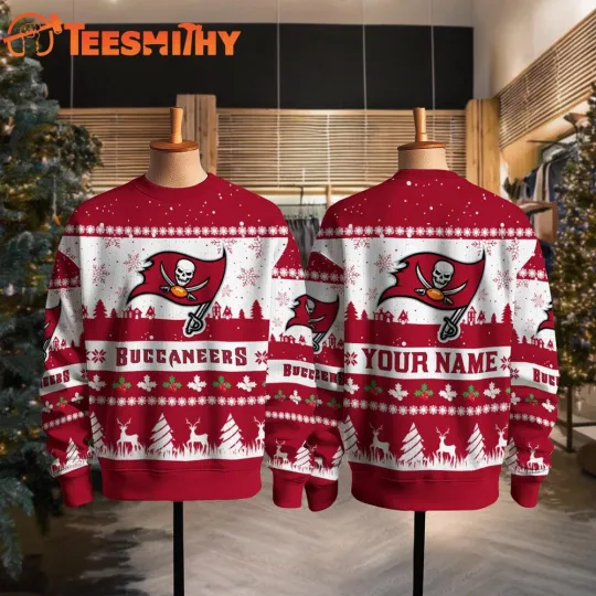 Discover Custom TampaBay Buccaneer football Snow Ugly Christmas Sweater