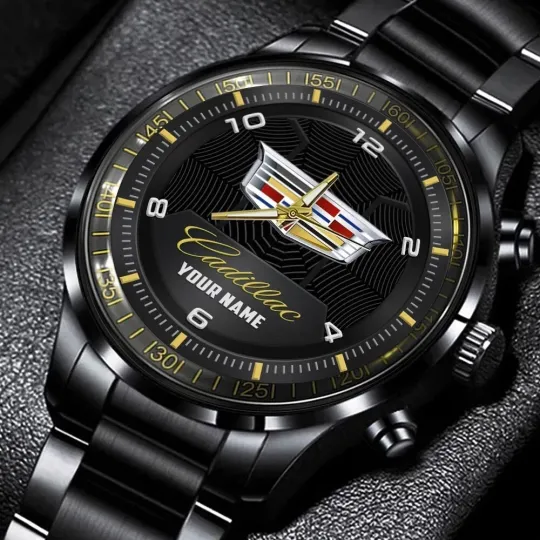 Discover Cadillac Stainless Steel Band Watch