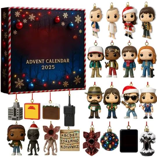 Discover 2025 Advent Calendar Christmas Countdown with 24 Daily Surprise Ornaments Gift S