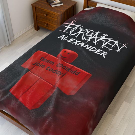 Personalized Roblox Fleece Blanket, Cozy, Perfect for Game Fans - Fleece Plush Blanket