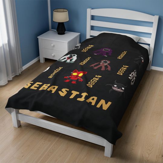 Personalized Roblox Fleece Blanket, Cozy, Perfect for Game Fans - Fleece Plush Blanket