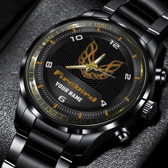 Discover Firebird Pontiac Men's Stainless Metal Watch