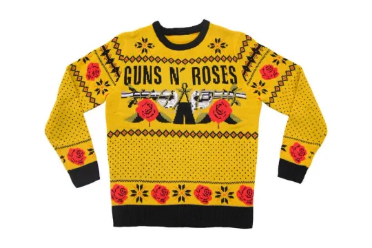 Discover GNR Gun And Rose Band Ugly Christmas Sweater Fan Gift S-5XL