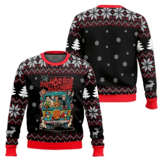 Discover The Horror Machine Ugly Christmas Sweater Unisex S-5XL