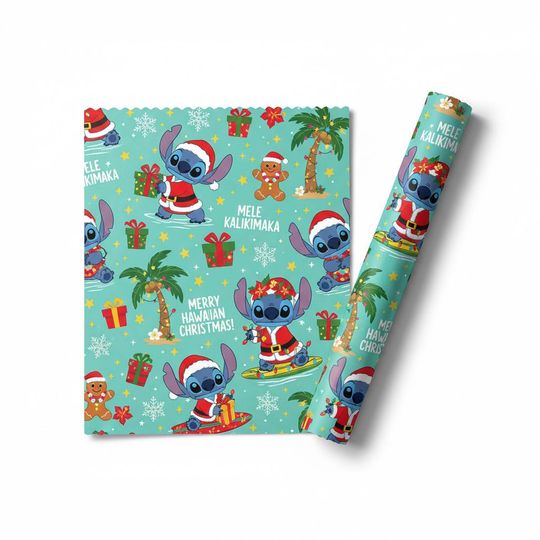 Discover Stitch Christmas Wrapping Paper Digital Print