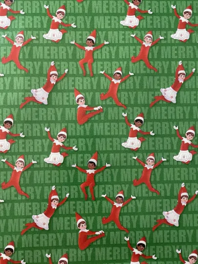 Discover ELF ON A SHELF Elves Christmas Wrapping Paper