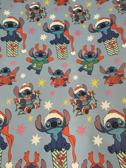 Discover Disney STITCH Christmas Wrapping Paper