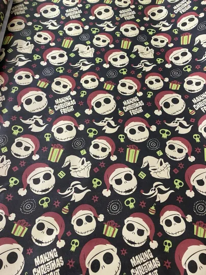 Discover Disney THE NIGHTMARE BEFORE CHRISTMAS Wrapping Paper