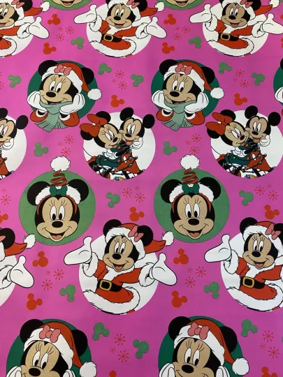 Discover Disney MICKEY MOUSE AND MINNIE Christmas Wrapping Paper